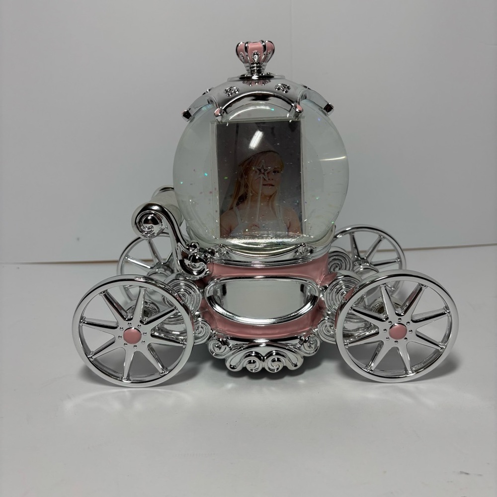 THINGS REMEMBERED Silver and Pink Carriage Photo Frame